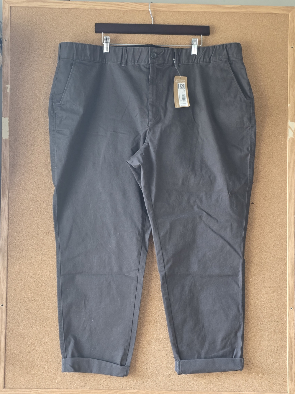 Eddie Bauer Legend Wash Boyfriend Pant 24W Gray NWT Chinos